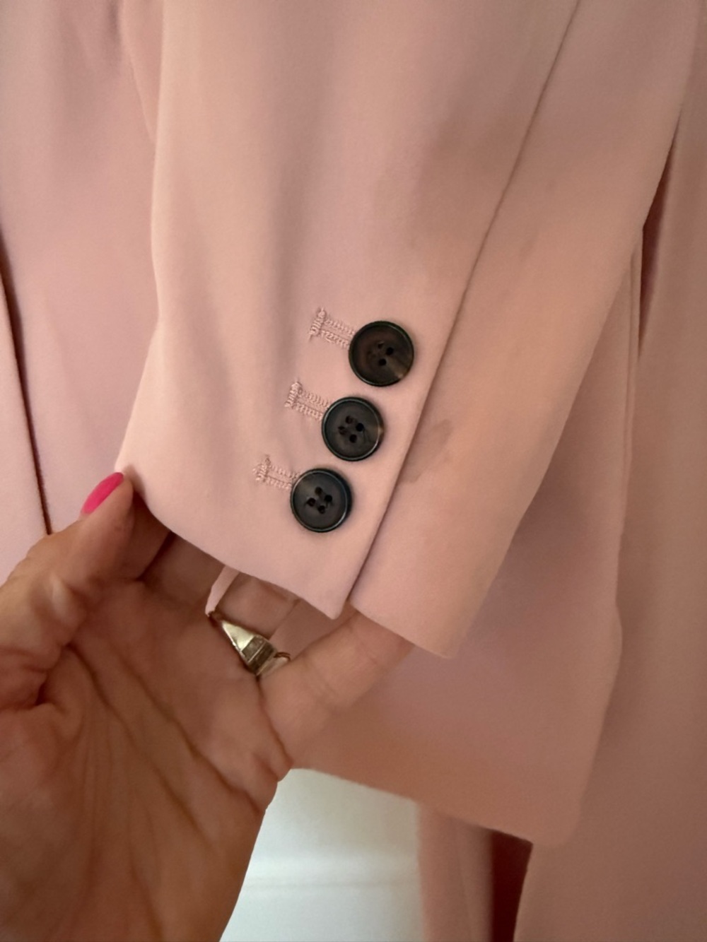 H&M Dusty Rose Double-Breasted Pantsuit - Picture 5 of 14